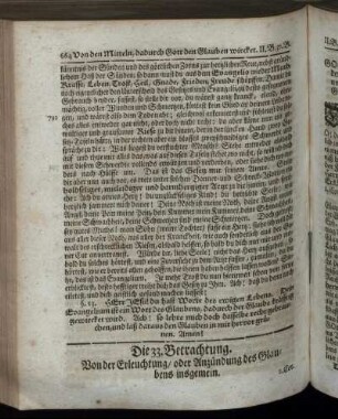 Die 33. Betrachtung. Von der Erleuchtung, oder Anzündung des Glaubens insgemein – Die 38. Betrachtung. Von dem schwachen Glauben