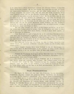 Nach Friedensschluss