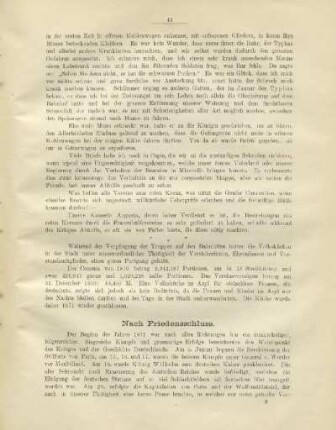 Nach Friedensschluss