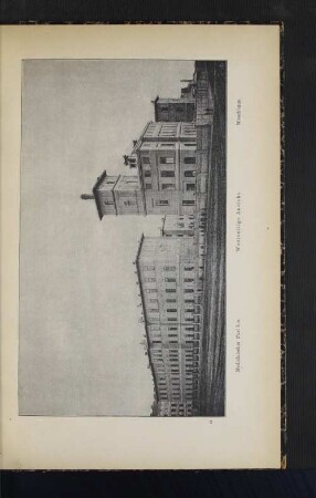 Medicinischer Pavillon. Westseitige Ansicht. Waschhaus.