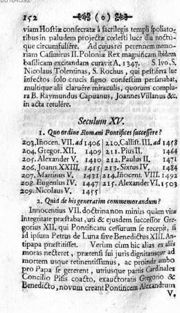 Seculum XV. [Das fünff-zehende Jahr-Hundert]