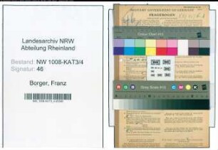 Entnazifizierung Franz Borger , geb. 24.03.1902 (Landwirt)