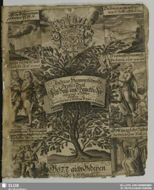 Andreas Hammerschmiedts Fest-, Bus- und Danck-Lieder : Mit 5. Vocal Stimmen und 5. Instr., nach beliebung, Nebenst dem Basso Continuo 10. Stimmen