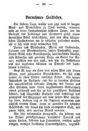 Vornehmes Landleben