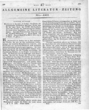 Quatremère de Quincy, A. C.: Geschichte der berühmtesten Architekten und ihrer Werke, vom XI. bis zum Ende des XVIII. Jahrhunderts, nebst der Ansicht des merkwürdigsten Gebäudes eines Jeden derselben. Übers. v. F. Heldmann. Bd. 1-2. Darmstadt, Leipzig: Leske 1831