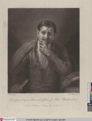 [Man with Knife; Un Homme tenant un couteau]