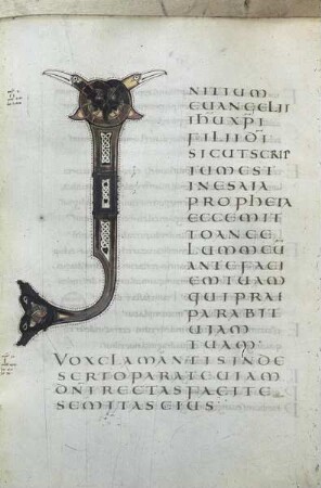 Evangeliar Karls des Kahlen — Beginn des Markus-Evangeliums, Folio 65 recto