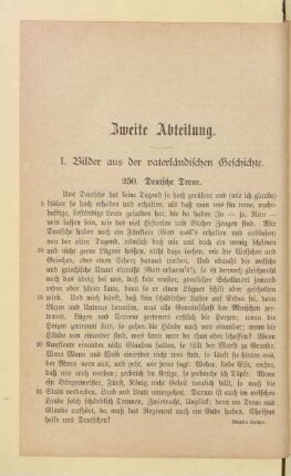 I. Bilder aus der vaterländischen Geschichte