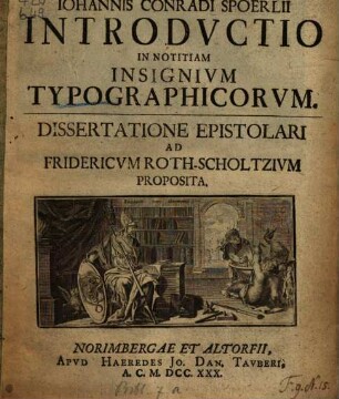 Introductio in notitiam insignium Typographicorum ...