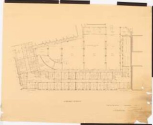 Reichsluftfahrtministerium, Berlin: Teilgrundriss L1/V1/A 1:100 (Sockelgeschoss)