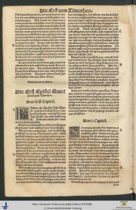 Die Episteln Sanct Pauli zum Thimotheo