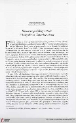 70: Historia polskiej sztuki Władysława Tatarkiewicza : =