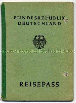 Reisepass der Bundesrepublik Deutschland von Werner Stielau - Familienkonvolut