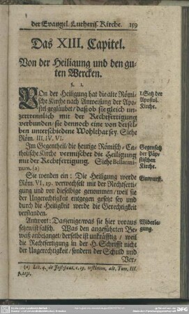 Das XIII. Capitel. Von der Heiligung und den guten Wercken