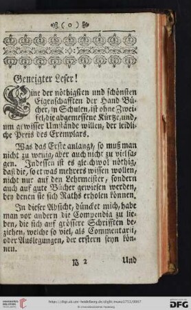 Geneigter Leser!