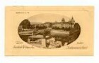 Grußkarte mit Neckarbrücke, Bismarck-Denkmal und Postamt 1 (Kaiserstraße 2)