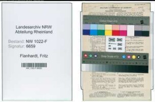 Entnazifizierung Fritz Flanhardt , geb. 10.04.1889 (Syndikus)
