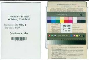 Entnazifizierung Max Schuhmann , geb. 10.10.1904 ()