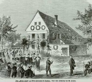 Chorkonzert vor dem Weber-Haus in Dresden-Hosterwitz