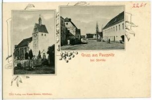 Paußnitz. Kirche, Dorfstraße
