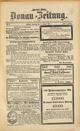Donau-Zeitung. 1895,1/6 = Jg. 105