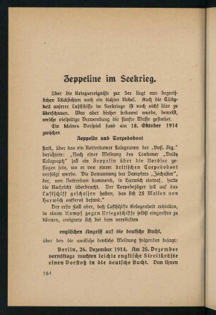 164-183, Zeppeline im Seekrieg - Der Zeppelinbesuch in Sofia
