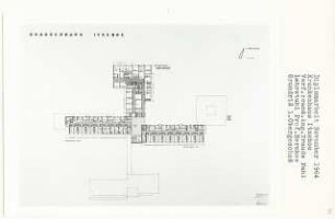 Krankenhaus Itzehoe (Diplomarbeit bei Bernhard Hermkes): Grundriss 1. Obergeschoss 1:200