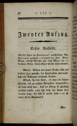 Erster Auftritt. - Zehnter Auftritt.