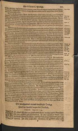 Die zweyhundert ein und dreyssigste - zweyhundert fünf und dreyssigste Predigt.