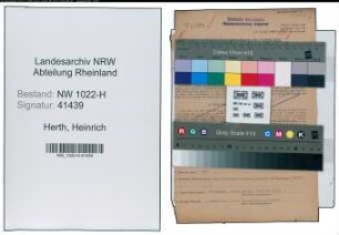 Entnazifizierung Heinrich Herth , geb. 01.11.1896 (Bahnschaffner)
