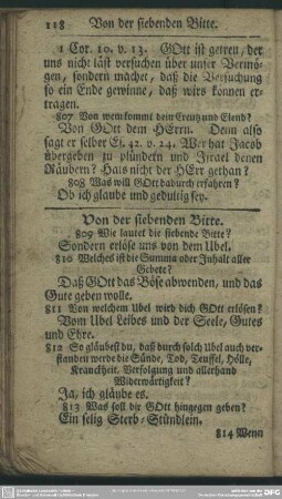 Von der siebenden Bitte