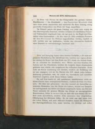 Malerei des XVI. Jahrhunderts