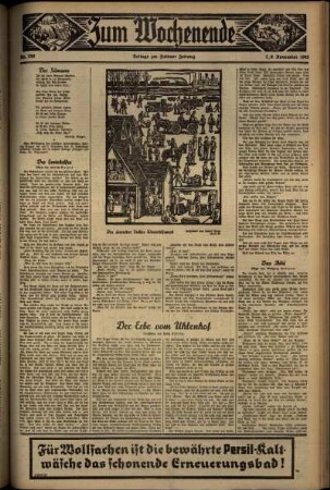 Zweite Ausgabe vom Samstag, den 07. November 1936.