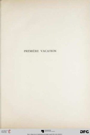 Première vacation (Nr. 1-124)