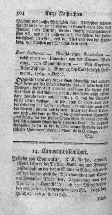 Abhandlung von der Theurung in Haupstädten und dem Mittel, derselben abzuhelfen.