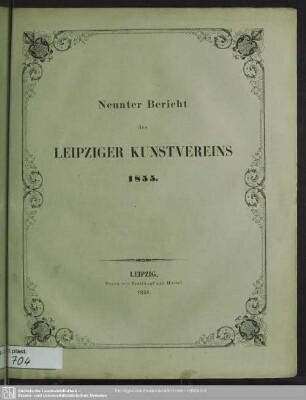 9.1855: Bericht des Leipziger Kunstvereins