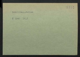 Schilling, Julius