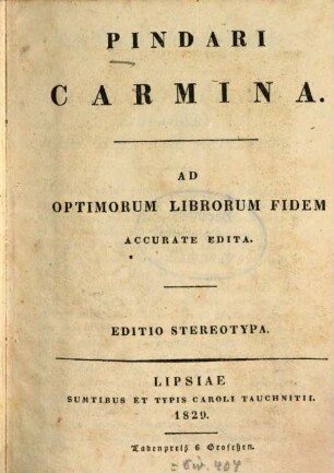 Pindari Carmina