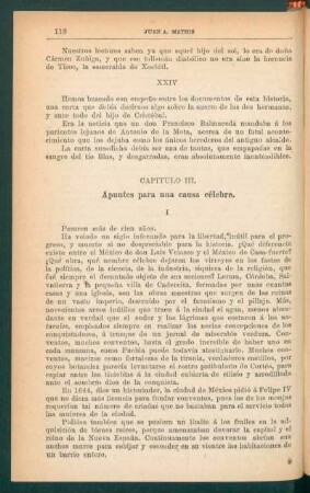 Capítulo III. - Apuntes para una causa célebre.
