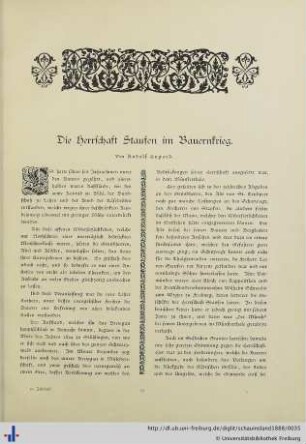 Die Herrschaft Staufen im Bauernkrieg.