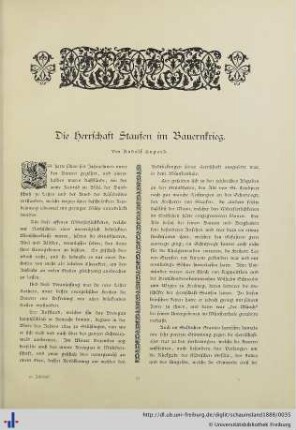 Die Herrschaft Staufen im Bauernkrieg.