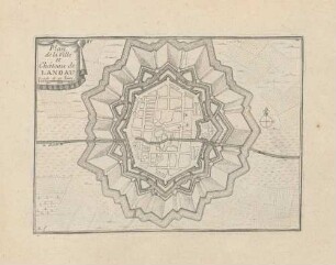 Plan de la Ville et Château de Landau