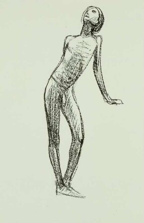 Jünglingsakt (Ganzfigur, nach links gewendet)
