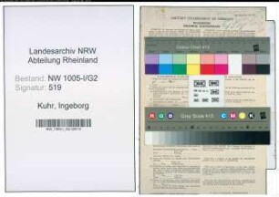 Entnazifizierung Ingeborg Kuhr , geb. 02.03.1917 (Dolmetscherin)