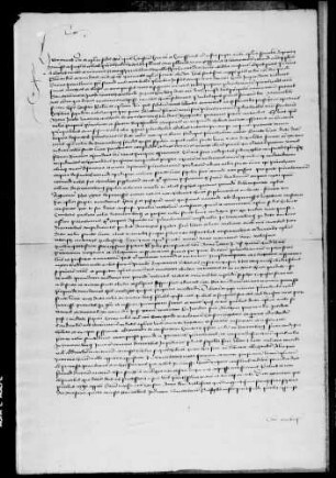 Bischof Hermann von Konstanz citiert auf Grund des päpstlichen Auftrags (WR 14 701) den Pfarrer von Zwerenberg nach Konstanz.