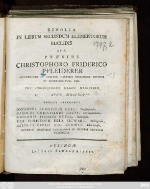 [Ps. 1]: Scholia In Librum Secundum Elementorum Euclidis