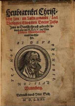 Heubtartikel Christlicher Lere : im Latin genandt, Loci Theologici