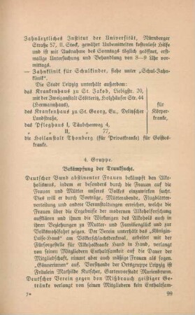 4. Gruppe. Bekämpfung der Trunksucht