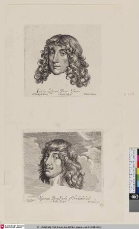 [Oben:] Carolus Lodouicus Prince Elector; [unten:] Algernon Percy Earle of Northumberland