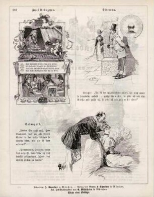 "Zwei Kränzchen" "Dilemma" "Salongeist"